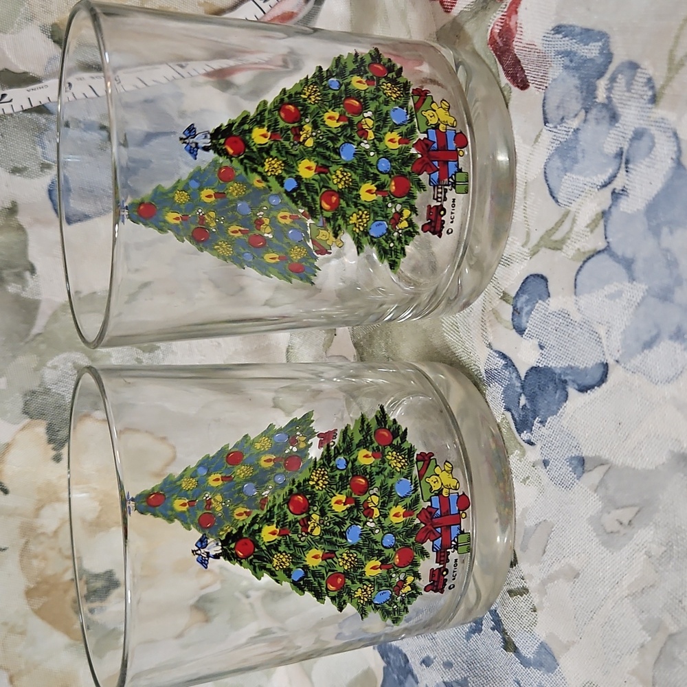 ACTION INDUSTRIES 2-Holiday Magic Glassware Double Old Fashioned Glasses-14 Oz